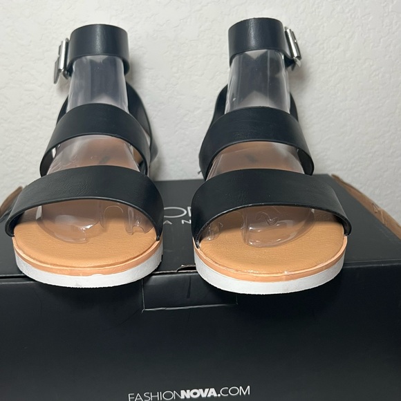 SOLD Better Recognize Strappy Sandals - Black - Picture 5 of 7